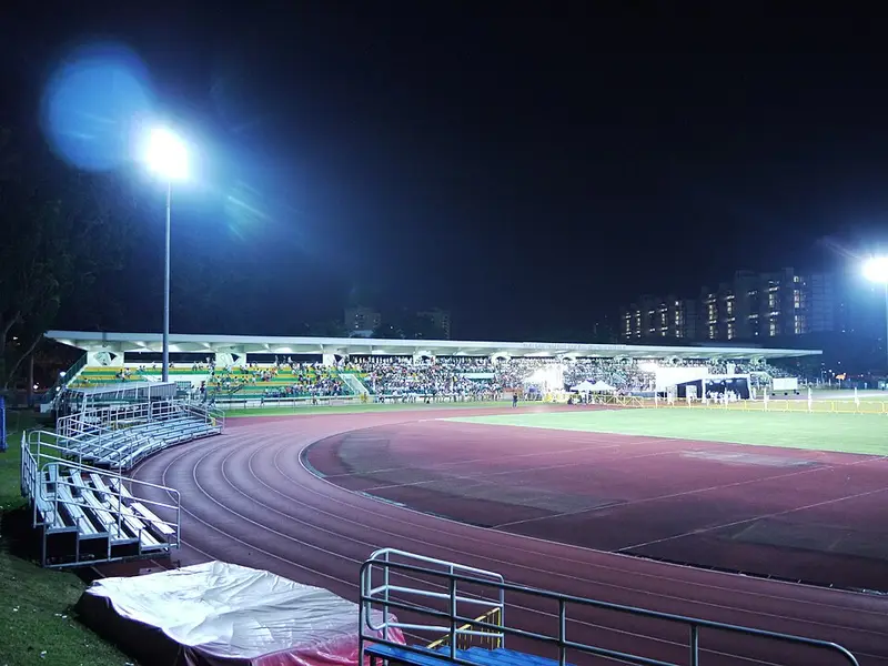 Running track of Bedok Stadium, Singapore - 20110501