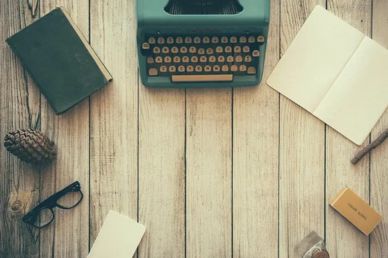 Wood Typewriter